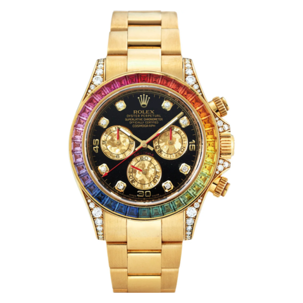 Rolex - Daytona 116595 Rainbow 40mm RG/RG Black/Dia BT SA4130
