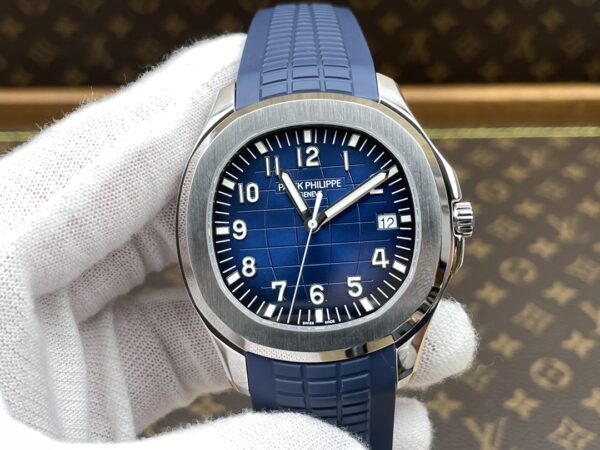 Aquanaut 5168G 42mm SS APWF 1:1 Best Edition Green Dial on Green Rubber Strap A324 Super Clone (Weighted)