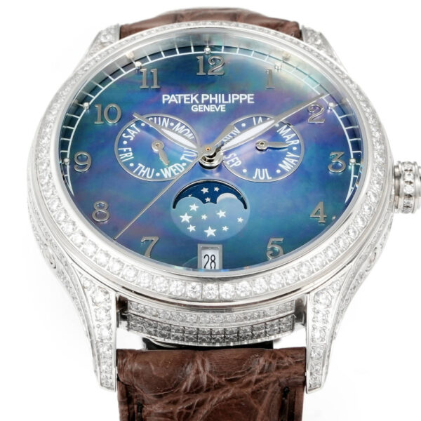 PP Grand Complications Moonphase  Gold Case&Stick Slender Pointer Rep Watch 4947R-001