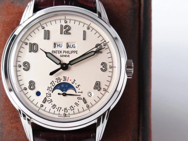 Patek Philippe - Grand Complications Lacquered Cream Dial Automatic Men's Perpetual Calendar Watch 5320G-001 - Image 2