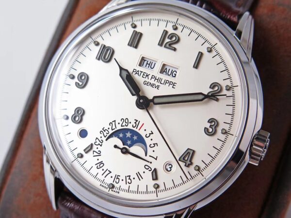 Patek Philippe - Grand Complications Lacquered Cream Dial Automatic Men's Perpetual Calendar Watch 5320G-001 - Image 3