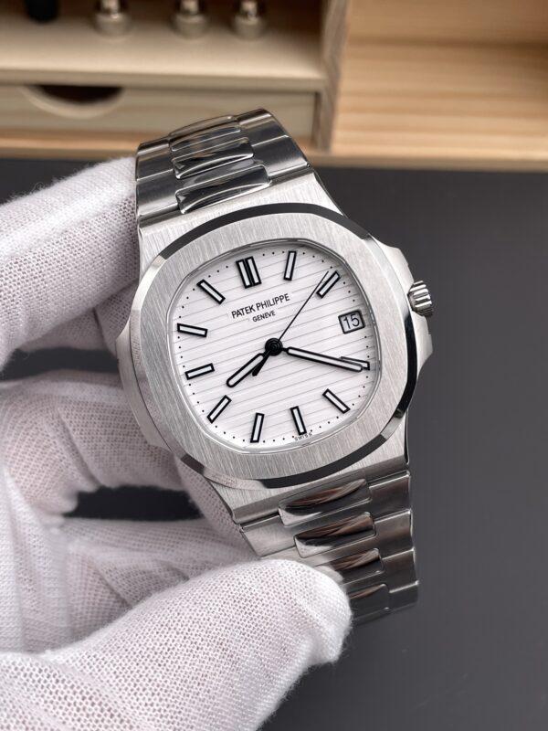 Patek Philippe - Nautilus Jumbo 5711 SS/SS White/Stk 3KF V4 A324 - Image 2