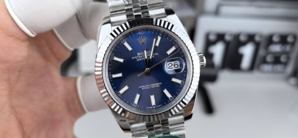 Rolex-Datejust 116231 Datejust EW SS Blue Baton 36mm 3235 - Image 2