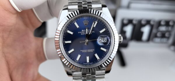 Rolex-Datejust 116231 Datejust EW SS Blue Baton 36mm 3235 - Image 3