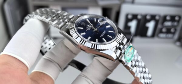 Rolex-Datejust 116231 Datejust EW SS Blue Baton 36mm 3235 - Image 4