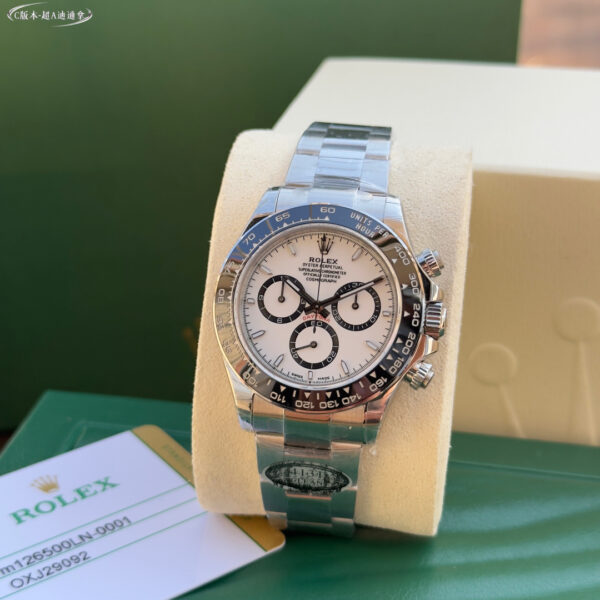 Rolex - Daytona 116500LN 904L CER/SS/SS White BT A7750 A4130 - Image 3