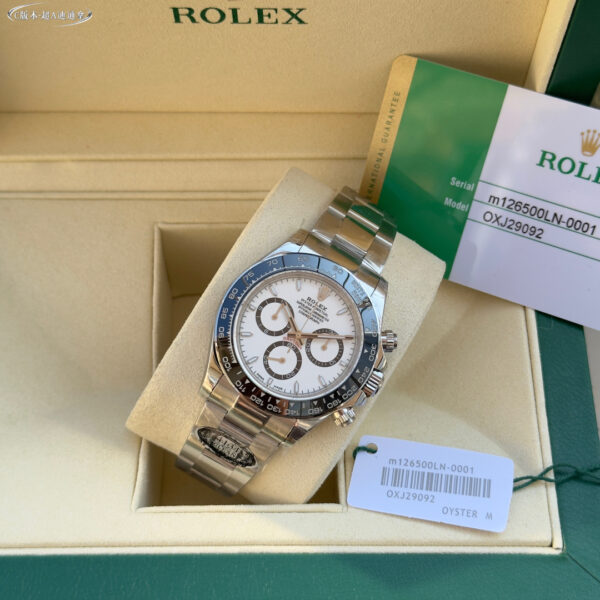 Rolex - Daytona 116500LN 904L CER/SS/SS White BT A7750 A4130 - Image 4