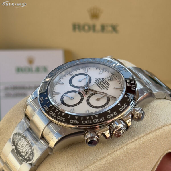 Rolex - Daytona 116500LN 904L CER/SS/SS White BT A7750 A4130 - Image 5