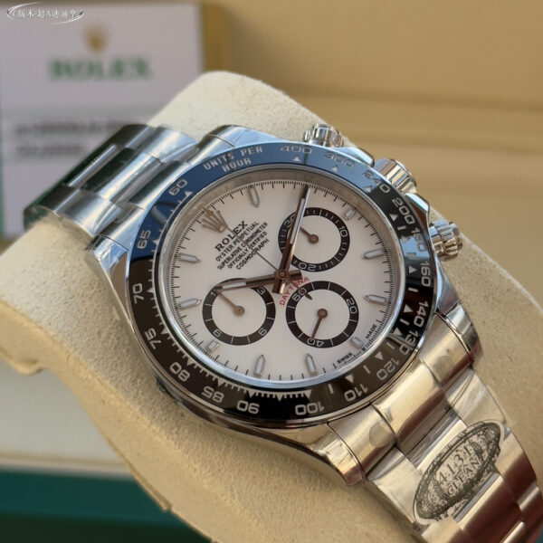 Rolex - Daytona 116500LN 904L CER/SS/SS White BT A7750 A4130 - Image 8