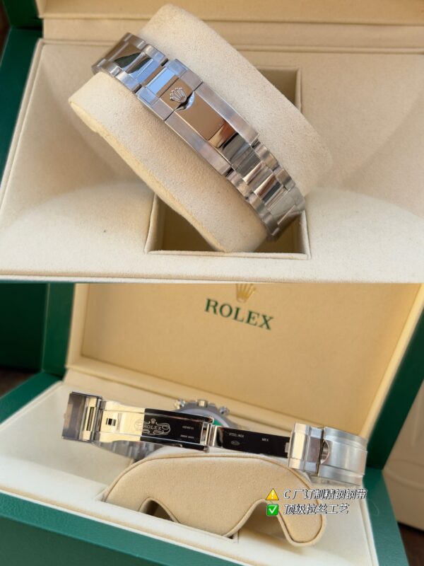 Rolex - Daytona 116500LN 904L CER/SS/SS White BT A7750 A4130 - Image 9