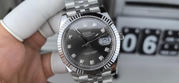 Rolex - Datejust 126334 41mm Jubilee Flt 904L SS/SS Black Dial King VR3235 - Image 2