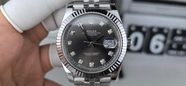 Rolex - Datejust 126334 41mm Jubilee Flt 904L SS/SS Black Dial King VR3235 - Image 10