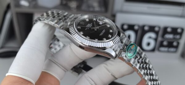 Rolex - Datejust 126334 41mm Jubilee Flt 904L SS/SS Black Dial King VR3235 - Image 3