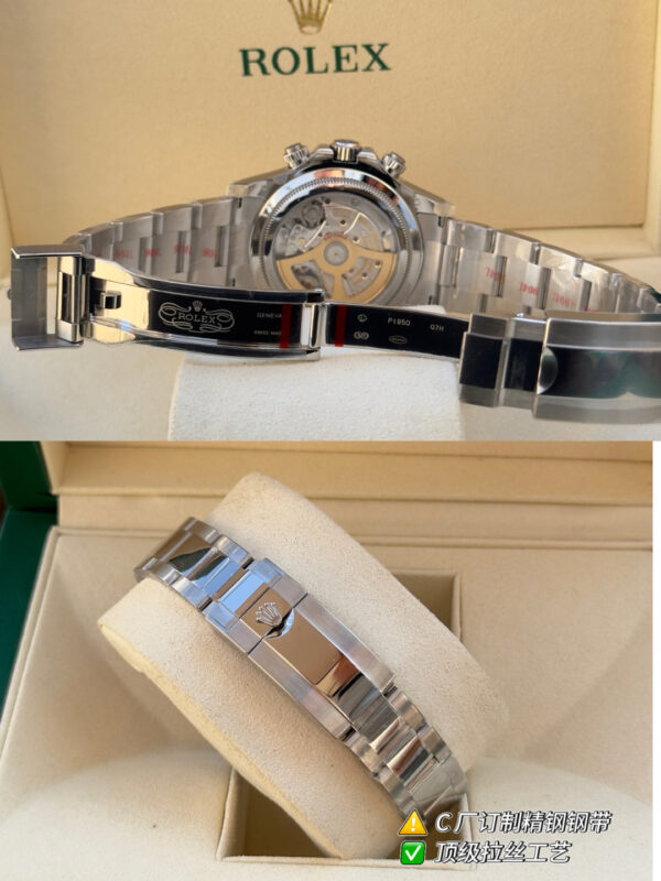 Rolex - Daytona 116506 SS/SS Ice Blue Dial 904L BT V2 SA4130 - Image 7