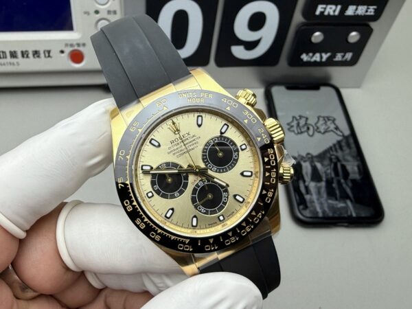 Rolex - Daytona 116518 YG/RU Gold Dial 904L BT V2 SA4130 - Image 10