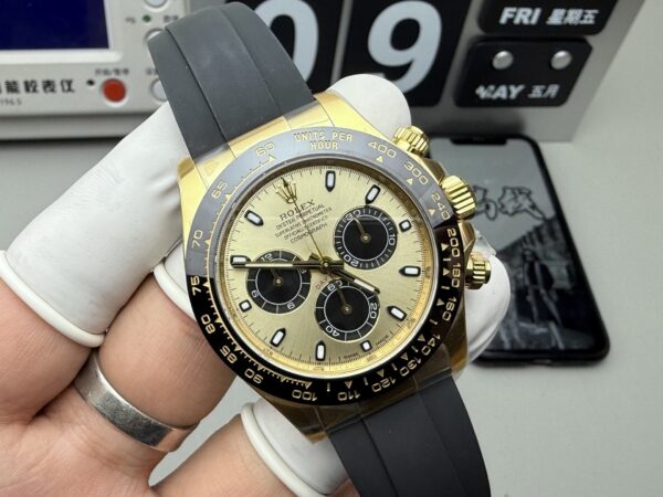 Rolex - Daytona 116518 YG/RU Gold Dial 904L BT V2 SA4130 - Image 3