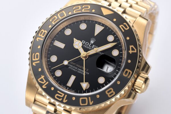 Rolex - GMT II 126718 GRNR 40mm Jub YG/YG Black Dial Clean DD3285 Super Clone - Image 8