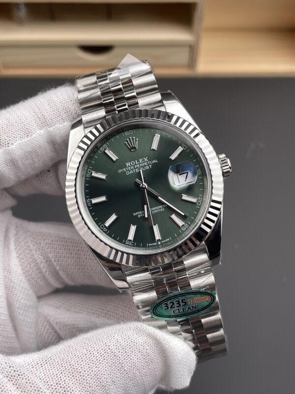 Rolex - Datejust 126334 41mm Jub SS/SS Green Textured Clean VR3235 - Image 4