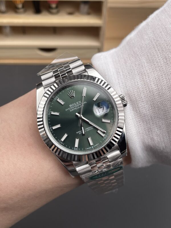 Rolex - Datejust 126334 41mm Jub SS/SS Green Textured Clean VR3235 - Image 10