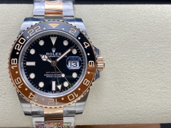 Rolex - Rootbeer GMT Master II 126719 BLRO Black/Brown Ceramic 904L Steel Black Dial - Image 10