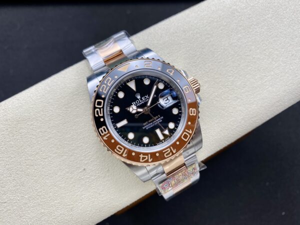 Rolex - Rootbeer GMT Master II 126719 BLRO Black/Brown Ceramic 904L Steel Black Dial - Image 4
