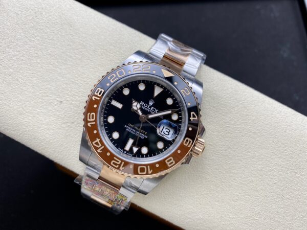 Rolex - Rootbeer GMT Master II 126719 BLRO Black/Brown Ceramic 904L Steel Black Dial - Image 5