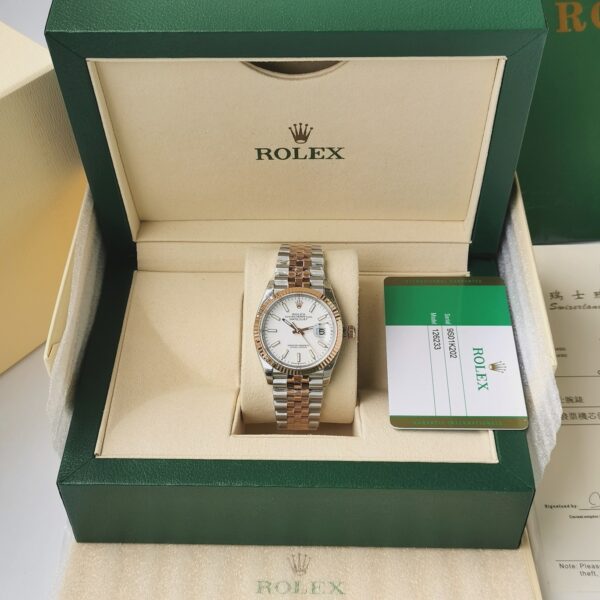 Rolex-Datejust 116231 Datejust EW SS White Baton 36mm 3235 - Image 2