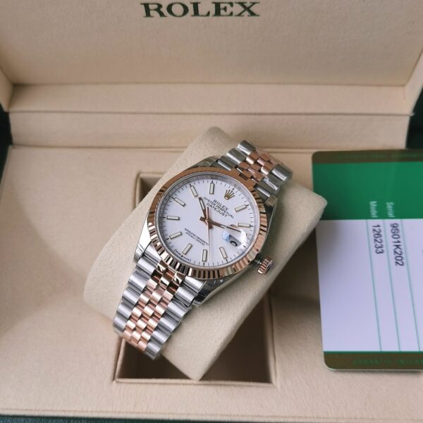 Rolex-Datejust 116231 Datejust EW SS White Baton 36mm 3235 - Image 4