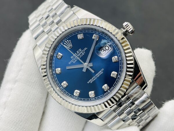 Rolex - Datejust 126334 41mm Jub 904L SS/SS Blue/Dia EW VR3235 - Image 10
