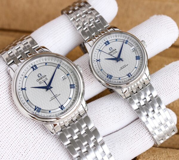 Omega - De Ville Date 40mm SS/SS White/yellow/Black/Blue Dial VS - Image 4