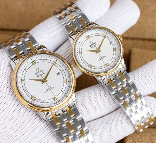 Omega - De Ville Date 40mm SS/SS White/yellow/Black/Blue Dial VS - Image 5