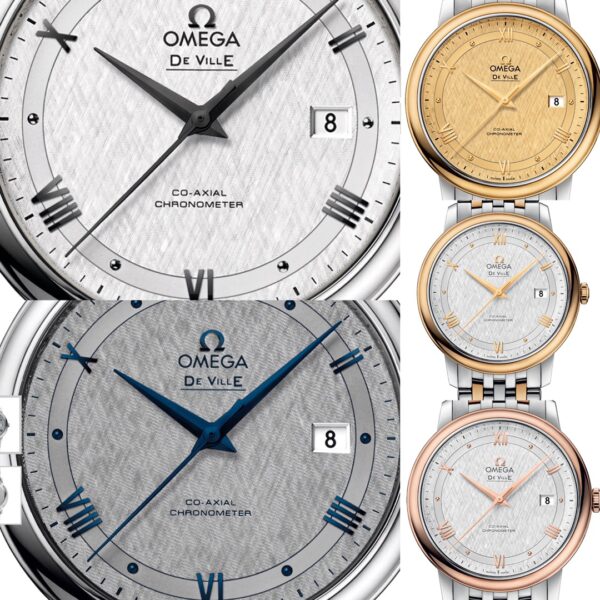 Omega - De Ville Date 40mm SS/SS White/yellow/Black/Blue Dial VS - Image 10
