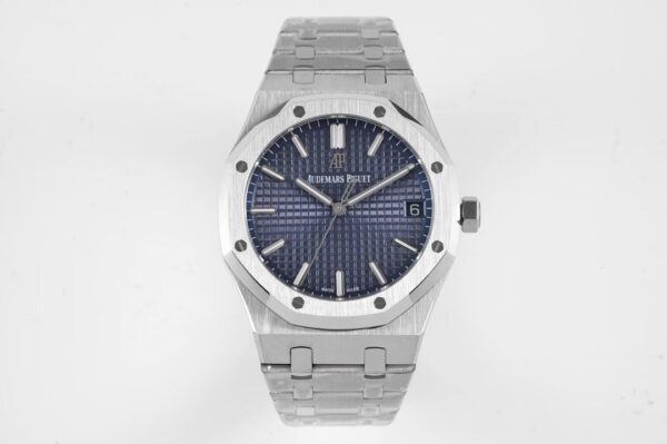 Audemars Piguet - Royal Oak 15500 41mm Frosted SS/SS Blue Dial APSF A4302 Super Clone