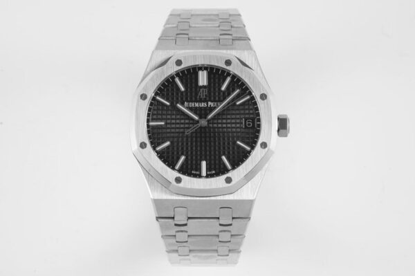 Audemars Piguet - Royal Oak 15500 41mm Frosted SS/SS Black Dial APSF A4302 Super Clone