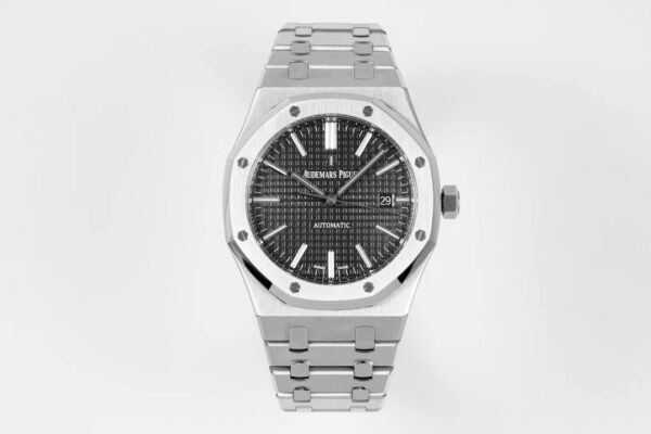 Audemars Piguet - Royal Oak 15500 41mm Frosted SS/SS Black Dial APSF A4302 Super Clone