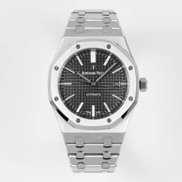 Audemars Piguet - Royal Oak 15500 41mm Frosted SS/SS Black Dial APSF A4302 Super Clone