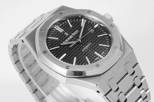 Audemars Piguet - Royal Oak 15500 41mm Frosted SS/SS Black Dial APSF A4302 Super Clone - Image 2