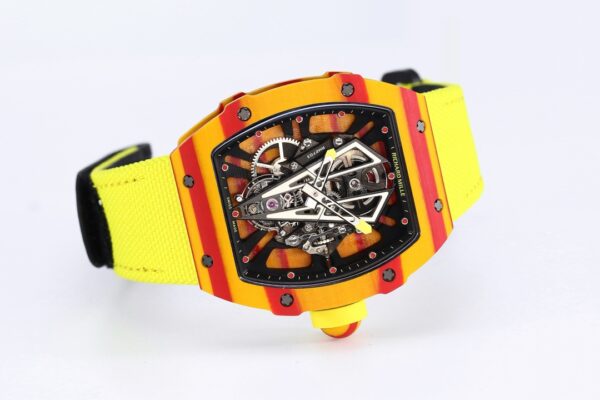 Richard Mille - RM027-03 Rafael Nadal Red/Yellw FC/VRU Blk Miyota Mod - Image 4