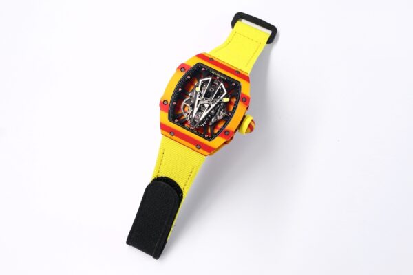 Richard Mille - RM027-03 Rafael Nadal Red/Yellw FC/VRU Blk Miyota Mod - Image 9