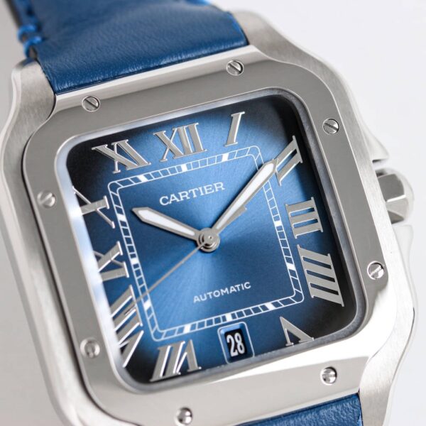 Cartier - Santos De Cartier 2018 Mens XL SS/LE Blue V6F MY9015