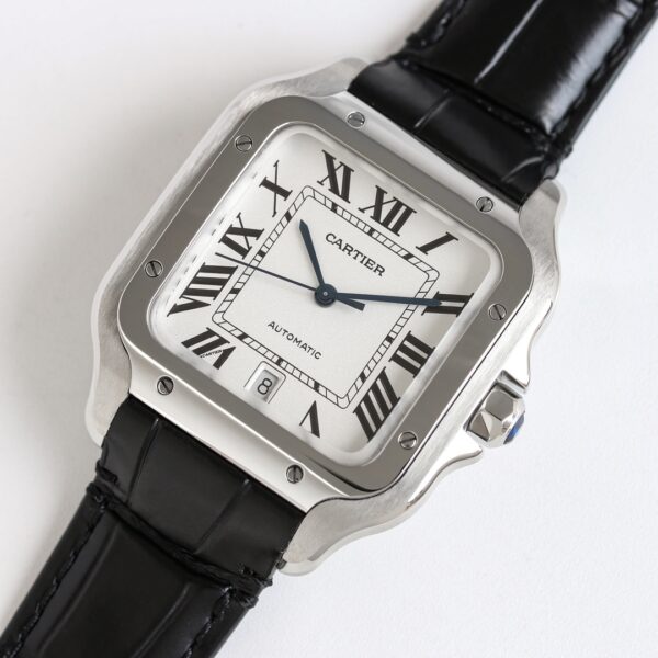 Cartier - Santos De Cartier 2018 Mens XL SS/LE Black V6F MY9015 - Image 2