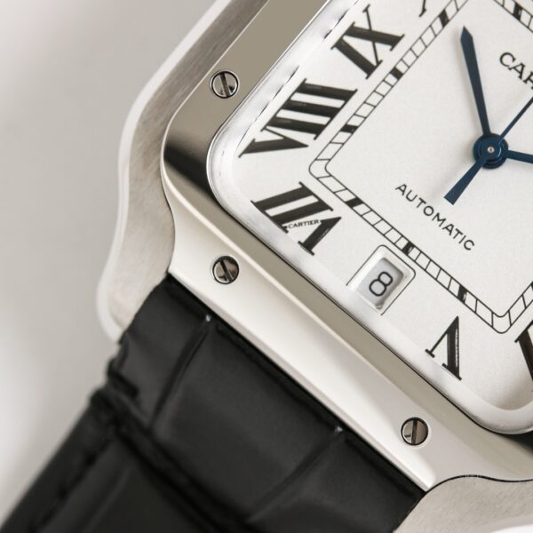 Cartier - Santos De Cartier 2018 Mens XL SS/LE Black V6F MY9015 - Image 4