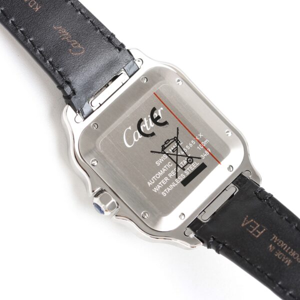 Cartier - Santos De Cartier 2018 Mens XL SS/LE Black V6F MY9015 - Image 7
