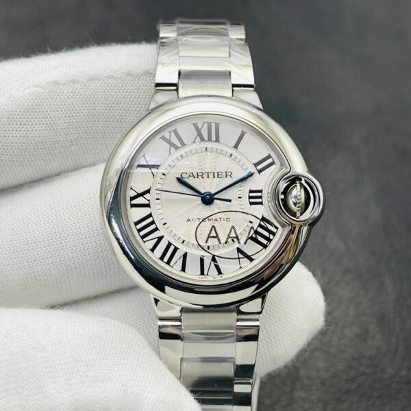 Cartier – Balon Bleu De Cartier 42mm SS/RG White Dial AF Quartz