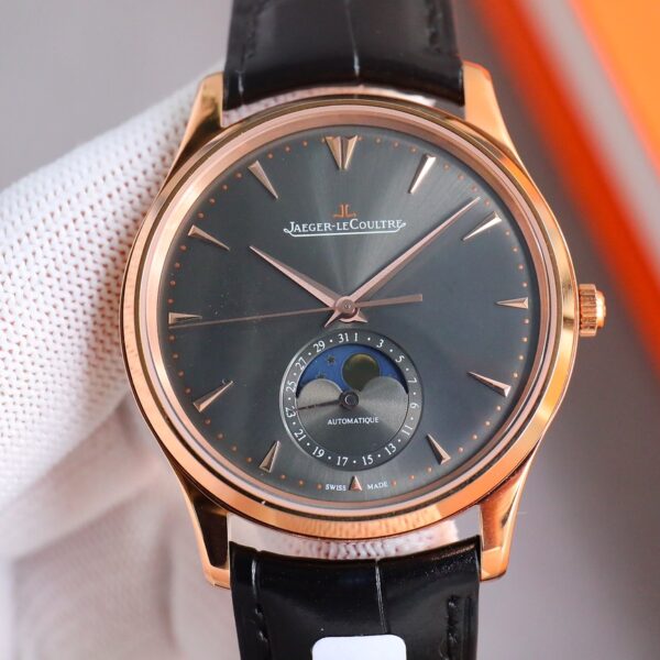 Jaeger LeCoultre - Master Ultra Thin Moonphase RG/LE Black ZF A925 V2